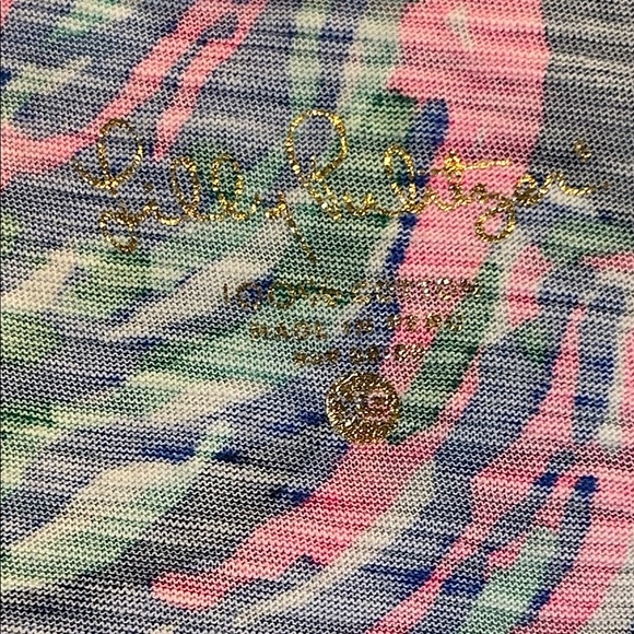 Lilly Pulitzer Multicolor Floral Short Sleeve Tee Size xs - Picture 2 of 7
